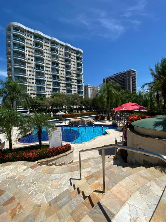 Barra Da Tijuca - 508 - De Frente Para Maravilhosa Piscina - Estacionamento Gratuito - Academia Comphania Atletica - Balsa Para Praia Gratis - Microondas - Geladeira Grande - Recepcao 24Horas - Wi-Fi - Com Pia Río de Janeiro Exterior foto